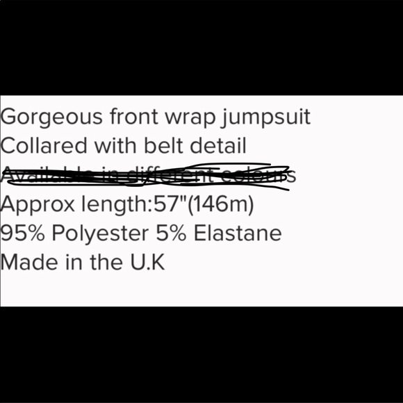 🌸Size 4🌸 Front Wrap Collard Jumpsuit - Picture 4 of 4